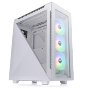Tt（Thermaltake）艾坦Divider 500 TG ARGB 白色 国际版 机箱电脑主机（标配ARGB风扇*3/三角侧透/Type-C）