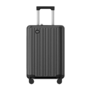新款Acer/宏碁PC拉杆箱行李箱旅行箱可登机万向轮桶型密码锁拉链女男登机箱大托运箱 经典黑轻便版 20英寸