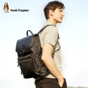 暇步士(Hush Puppies) 双肩包男士背包男大容量15.6英寸电脑包商务多功能男包