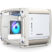 迎广（INWIN）EXPLORER探索者骨白ITX电脑机箱（支持ITX主板/240冷排 标配3颗ARGB风扇/ USB3.1 Gen2Type-C）