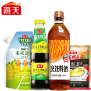 亲子会员！海天 调味组合套装 酱油生抽 750ml+料酒 800ml+蚝油 260g+鸡精 30g