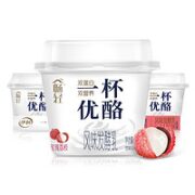 畅轻 伊利 畅轻一杯优酪 玫瑰荔枝味 100g*12杯