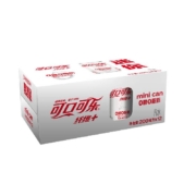 可口可乐 Coca-Cola 纤维+无糖零热量 汽水 碳酸饮料 200ml*12罐 整箱装 可口可乐出品 新老包装随机发货