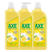 斧头牌（AXE）柠檬护肤洗洁精套装1.18kg*3(1泵+2补)柠檬清香 维E呵护不伤手52.9元