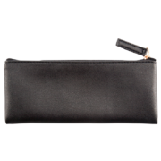kinbor简约皮面柔软文具袋便携式铅笔袋日常收纳包学习用品 黑色DTB20038.5元