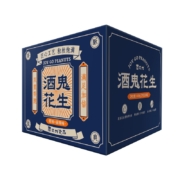 酒鬼 花生坚果礼盒小吃零食400g油炸花生米炒货下酒菜 400g混合口味（内含原味10袋+麻辣10袋）