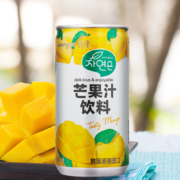 韩国进口，woongjin 熊津 芒果汁180ml*15罐/箱