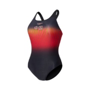 Speedo/速比涛 女子泳衣梦之队荣耀共享版连体泳衣女 806970G111 黑色/红色34