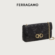 菲拉格慕(Ferragamo)女士GANCINI牛皮革化妆包0712969（）