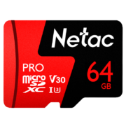 京东特价，有券的上：Netac 朗科 P500 Micro-SD存储卡 64GB 紫色（UHS-I、V30、U3、A1）