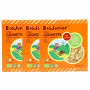 碧欧奇 (Biojunior)意大利进口 婴幼儿双有机辅食 蔬菜混合无盐宝宝面条(6个月+) 小几何面 粒粒面 175g*3盒