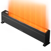 概率券：Midea 美的 HDX22K 踢脚线取暖器 黑色