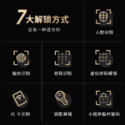 好家金盾 （HAJOJODO）家用指纹锁密码锁电子锁 人脸识别智能锁 入户门防盗门锁 G50T-国标锁体【免费安装+三年质保】