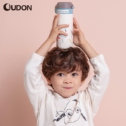 OUDON 儿童保温杯 防摔儿童直饮杯 316不锈钢小孩儿儿童水杯可免费刻字 浅蓝色