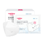 维德（WELLDAY）N95折叠式医用口罩20只/盒 独立包装无菌级防雾霾花粉PM2.5粉尘国标正品GB19083-2010