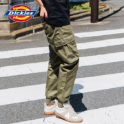Dickies 情侣纯棉大侧兜休闲直筒裤10327