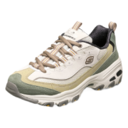Skechers斯凯奇增高冰淇淋老爹鞋轻便透气休闲运动鞋13167 NTOL自然色/橄榄色 37