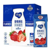 纯甄 蒙牛纯甄草莓果粒风味酸奶200g*10包