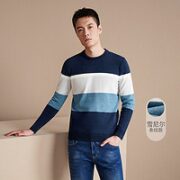 HLA 海澜之家 男士条纹针织衫 HNZAD3Q240A