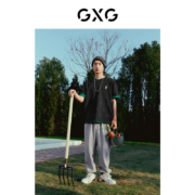 GXG男装 奥莱男士春男士字母束脚运动长裤#10D1020098A