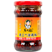 京喜、概率券: 陶华碧老干妈 辣三丁油辣椒 210g/瓶