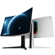 ANTGAMER/蚂蚁电竞 27英寸2K高清144Hz 1000R曲面屏窄边框HDR技术1ms升降电竞游戏电脑显示器ANT27TQC冷灰色