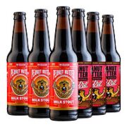 Belching Beaver 打嗝海狸 花生酱牛奶氮气世涛啤酒 355ml 6瓶2款组合装