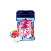 炫迈（Stride）王一博代言 无糖颗粒口香糖 草莓味清新口气休闲零食40粒56g（新老包装随机发货）