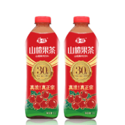 华旗 山楂果茶 果肉饮料 1L*2瓶