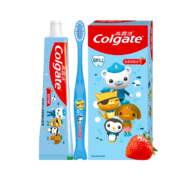 高露洁（Colgate）海底小纵队儿童牙膏牙刷套装  草莓味 防蛀固齿6岁+