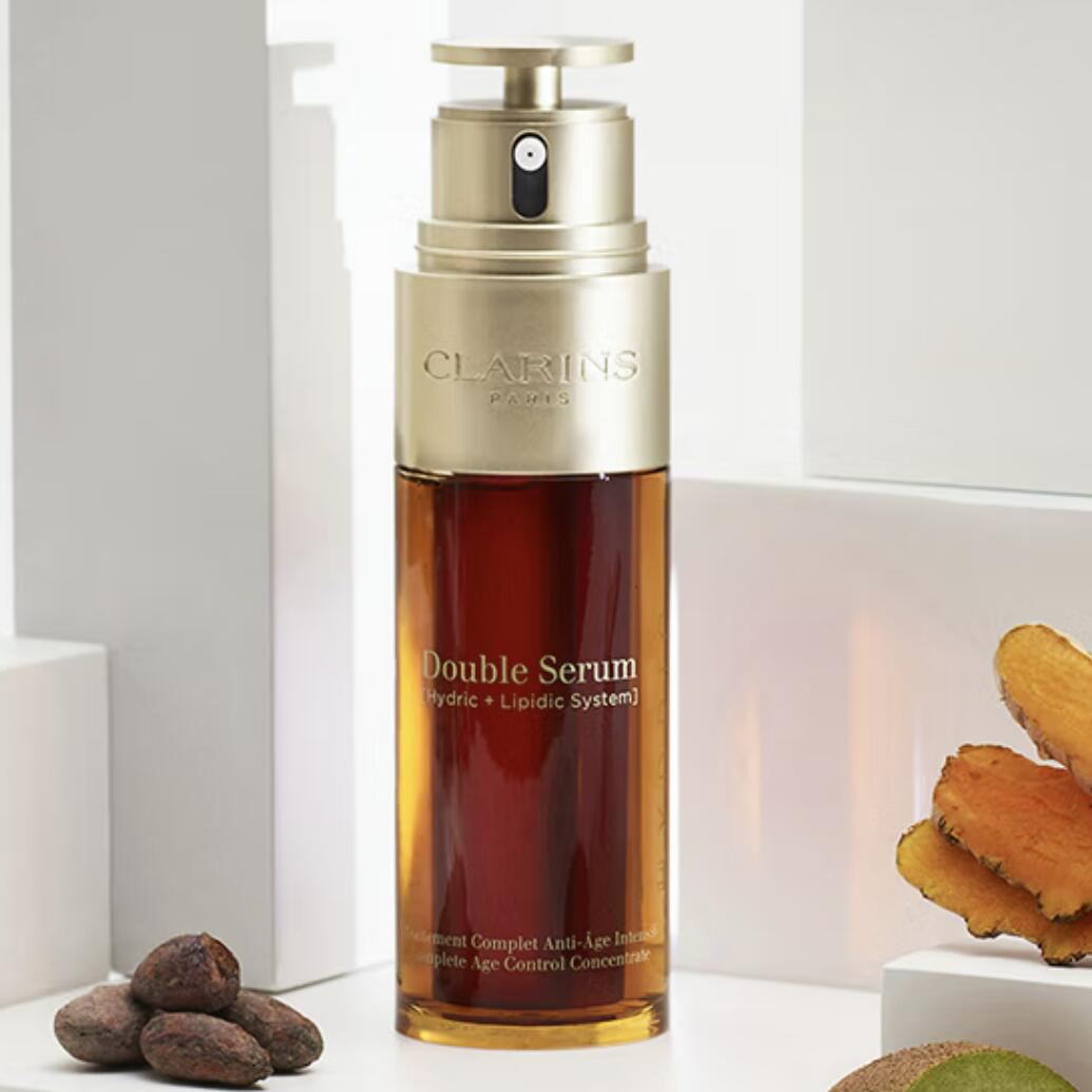 娇韵诗CLARINS双萃赋活修护精华50ml 第八代黄金双萃熬夜精华液