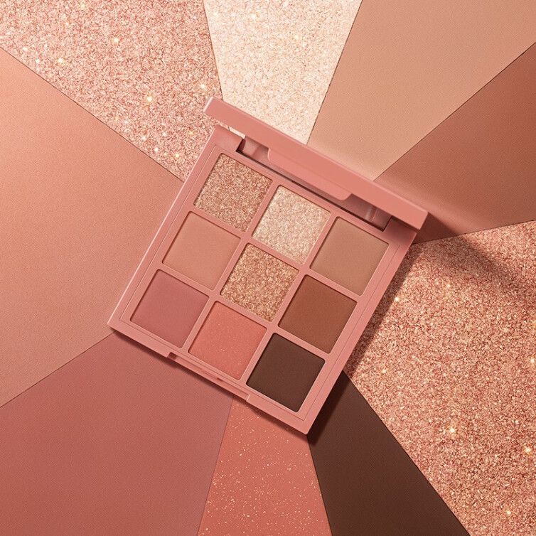 伊蒂之屋ETUDE HOUSE 玩转色彩多色眼影盘9色粉黛花海 粉金色系珠光哑光细腻显色6.3g