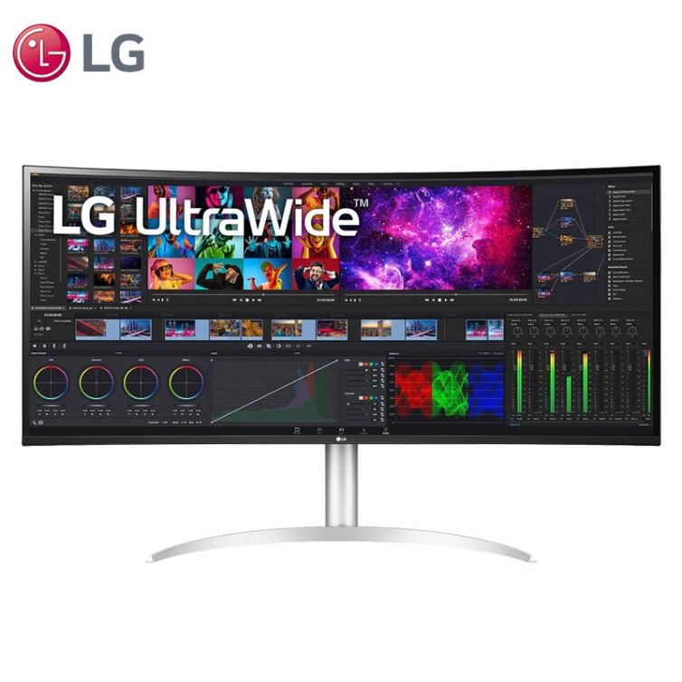 LG 39.7英寸曲面屏幕 准5K显示器 Nano IPS三代面板 硬件校准 5K菊花链 内置音箱 雷电4反向充电96W 设计师 40WP95C