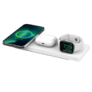 贝尔金(BELKIN)15W苹果MagSafe磁吸三合一无线快充电板 适用iPhone14/AppleWatch8 白色款 （苹果在售同款）