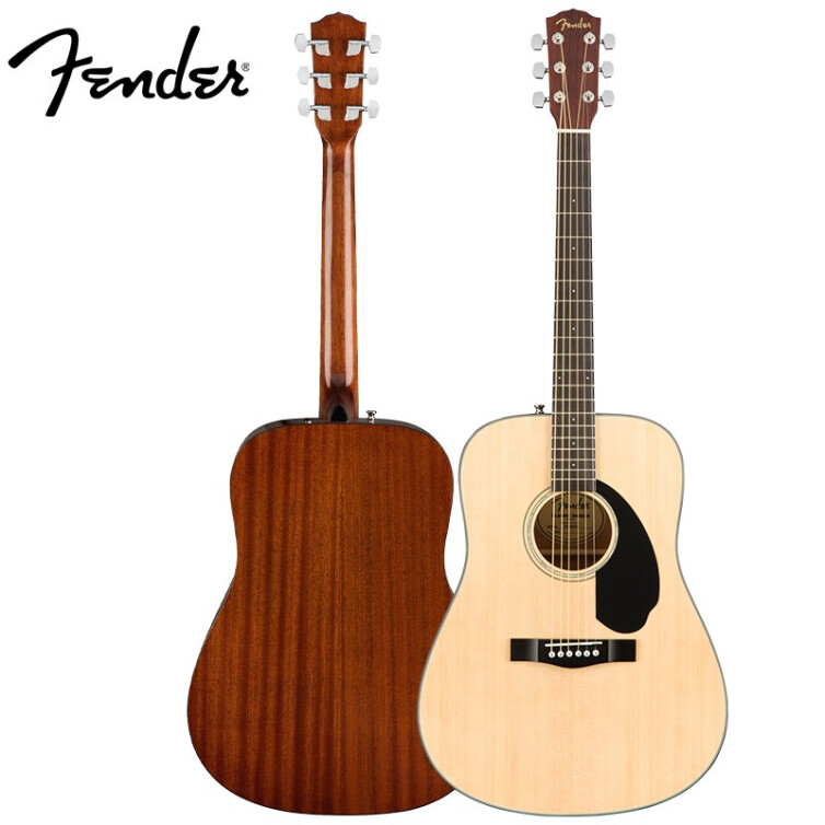 芬达 Fender CD-60S系列 单板云杉木民谣木吉它 圆角原声民谣吉他41英寸 NAT原木色