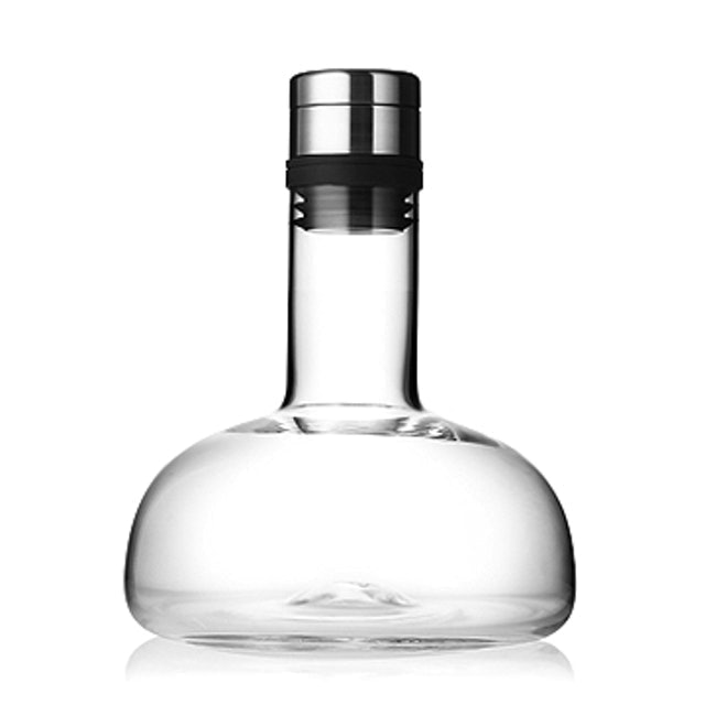 Menu丹麦进口创意快速醒酒北欧红酒醒酒瓶醒酒器密封盖无铅玻璃1L