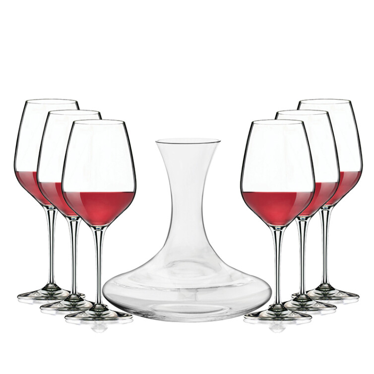 Bormioli Rocco 波米欧利·罗克优雅醒酒器红酒杯7件套 ACTB-J003Y