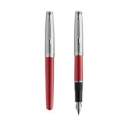 威迪文（WATERMAN）钢笔 签字笔 商务办公送礼 男女生日礼物 学生练字 礼品 艾徽活力红白夹墨水笔