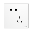 ABB 盈致系列 白色 错位斜五孔插座10只装59元包邮（需用券）