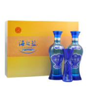 洋河 52度 洋河蓝色经典 海之蓝 礼盒装480ml*2 白酒 江苏*2件