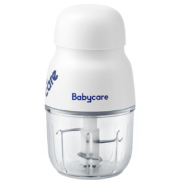 babycare婴儿辅食机多功能绞肉机榨汁机便携辅食研磨器宝宝料理机辛德白