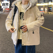 高梵 中长款大毛领工装羽绒服 M-3XL