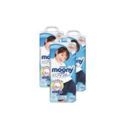 moony 3件装|moony尤妮佳XXL26片男宝宝拉拉裤，适合13-28㎏，腰围56-59㎝的宝宝