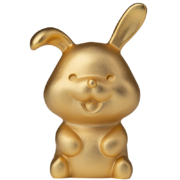 铜师傅 全铜真金鎏镀摆件《金韵天成十二生肖》家居饰品 生肖摆件 十二生肖之兔
