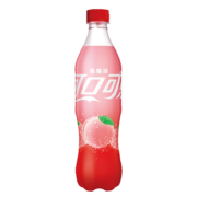 可口可乐 Coca-Cola 蜜桃味可乐 汽水 碳酸饮料 500ml*12瓶 整箱装 可口可乐出品 新老包装随机发货