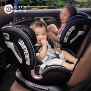 elittle逸乐途PUD儿童安全座椅0-7岁宝宝汽车用360旋转婴儿车载