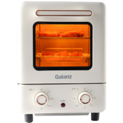 格兰仕(Galanz) 12L迷你小烤箱 家用多功能 精准控温简易操作 立式复古小贝烤啦 KB12-P3