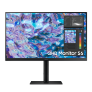 三星（SAMSUNG）27英寸 2K IPS 旋转升降底座 可壁挂 FreeSync 三面窄边框 S61B 高清电脑显示器 S27B610EQC