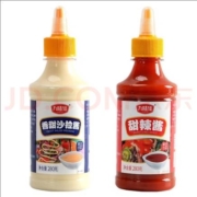 需抢券、京东特价APP：九味佳 番茄酱+沙拉酱268g 大瓶装 共两瓶