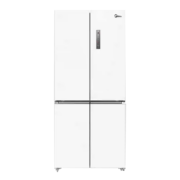 美的(Midea)483升十字双开四门60厘米超薄系列嵌入式风冷一级变频白色超大容量智能家用电冰箱